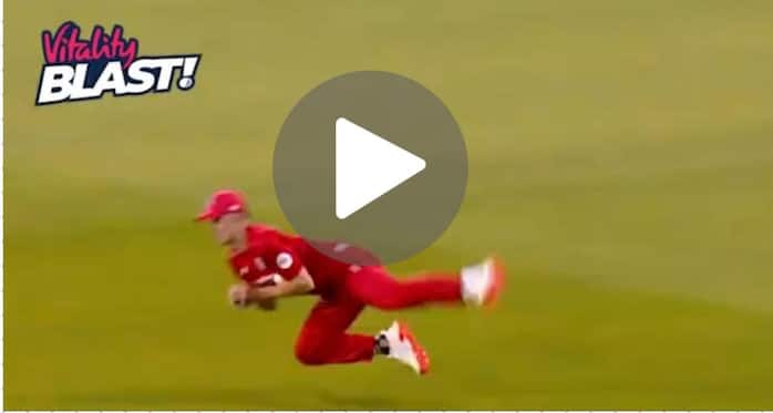 [Watch] Jack Blatherwick's Superman Catch Shines In Lancashire's Victory During T20 Blast 2024